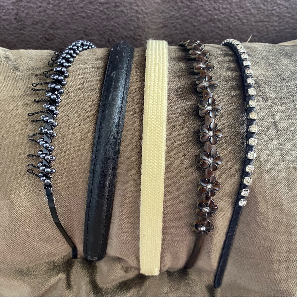 Set of 5 ladies headbands